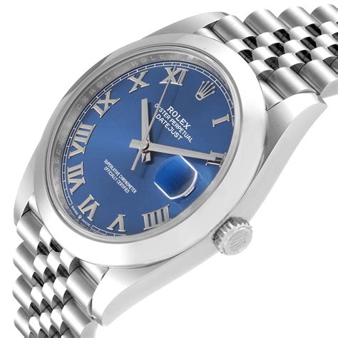 Vendesi Rolex In Stock 2024 Datejust 41 Blue Roman Dial 